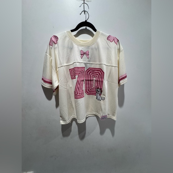 Disney The Aristocats Marie Women's Cropped Football Jersey - Picture 2 of 8